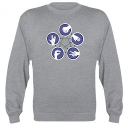 Світшот Камінь, ножиці, папір, ящірка, спок - PrintSalon