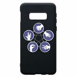 Чохол для Samsung S10e Камінь, ножиці, папір, ящірка, спок - PrintSalon