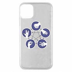 Чохол для iPhone 11 Pro Камінь, ножиці, папір, ящірка, спок - PrintSalon