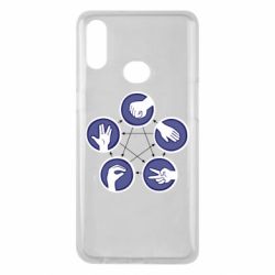 Чохол для Samsung A10s Камінь, ножиці, папір, ящірка, спок - PrintSalon