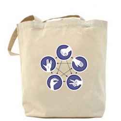 Торба Камінь, ножиці, папір, ящірка, спок - PrintSalon