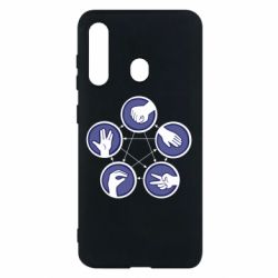 Чохол для Samsung M40 Камінь, ножиці, папір, ящірка, спок - PrintSalon