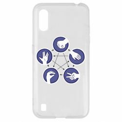 Чохол для Samsung A01 / M01 Камінь, ножиці, папір, ящірка, спок - PrintSalon