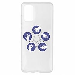 Чохол для Samsung S20+ Камінь, ножиці, папір, ящірка, спок - PrintSalon