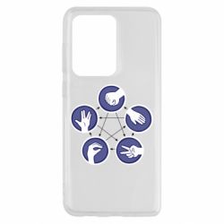 Чохол для Samsung S20 Ultra Камінь, ножиці, папір, ящірка, спок - PrintSalon