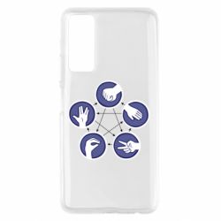 Чохол для Huawei P Smart 2021 Камінь, ножиці, папір, ящірка, спок - PrintSalon