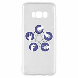 Чохол для Samsung S8 Камінь, ножиці, папір, ящірка, спок - PrintSalon