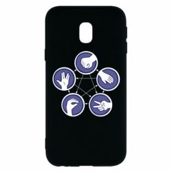 Чохол для Samsung J3 2017 Камінь, ножиці, папір, ящірка, спок - PrintSalon