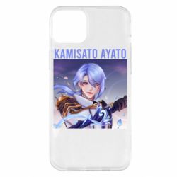 Чехол для iPhone 14 Plus Kamisato Ayato - PrintSalon