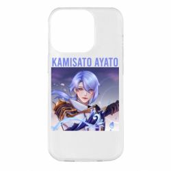 Чехол для iPhone 14 Pro Kamisato Ayato - PrintSalon