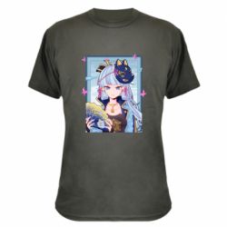 Камуфляжная футболка Аяка в рамке - PrintSalon