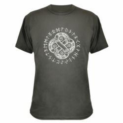 Камуфляжная футболка Celtic Dragon and Runes - PrintSalon