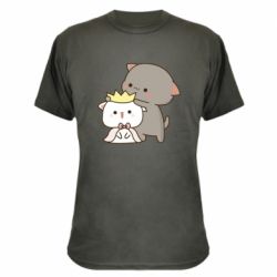 Камуфляжная футболка Чиби котики - PrintSalon