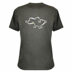 Камуфляжная футболка Home. Map of Ukraine - PrintSalon