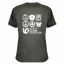 Камуфляжна футболка JoJo Symbols - PrintSalon