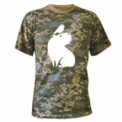 Камуфляжна футболка Копібара та Пташка - PrintSalon