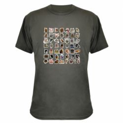 Камуфляжная футболка Коты мем. - PrintSalon