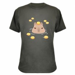 Камуфляжная футболка Морда капибары - PrintSalon