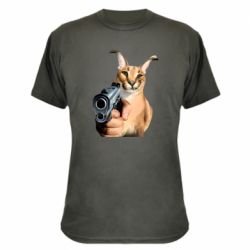 Камуфляжная футболка Шлепа с пистолетом - PrintSalon