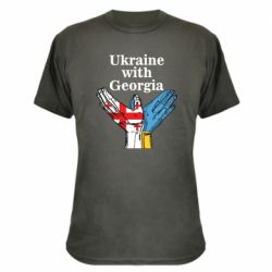 Камуфляжная футболка Украина с Грузией - PrintSalon