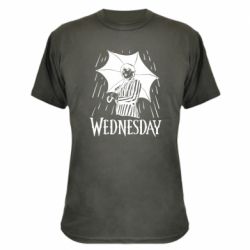 Камуфляжна футболка Венздей Вдамс и зонт - PrintSalon