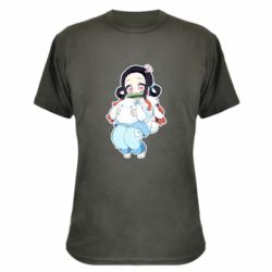 Камуфляжная футболка Very cute Nezuko - PrintSalon