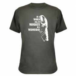 Камуфляжная футболка Wednesday girl - PrintSalon