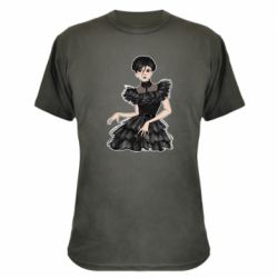 Камуфляжная футболка Wednesday Sketch - PrintSalon