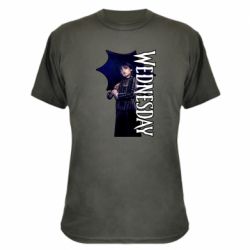 Камуфляжная футболка Wendesday Addams - PrintSalon