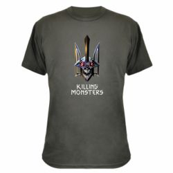 Камуфляжна футболка A killer monster - PrintSalon
