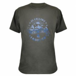 Камуфляжная футболка Adventure is calling - PrintSalon