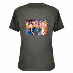 Камуфляжная футболка All Main Characters - PrintSalon