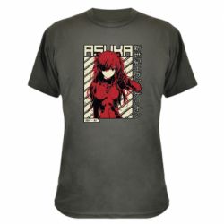 Камуфляжна футболка Аска Євангеліон - PrintSalon