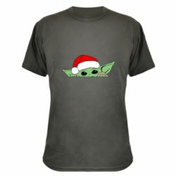 Камуфляжна футболка Baby Yoda Santa - PrintSalon