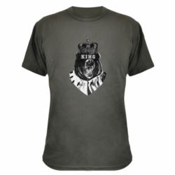 Камуфляжная футболка Bear King - PrintSalon