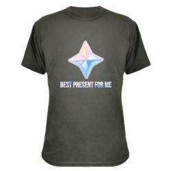 Камуфляжная футболка Best present for me - PrintSalon