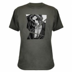 Камуфляжная футболка Black and white Damiano - PrintSalon