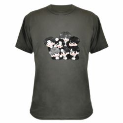 Камуфляжна футболка BTS Cute Art - PrintSalon