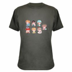 Камуфляжная футболка BTS cute boys - PrintSalon