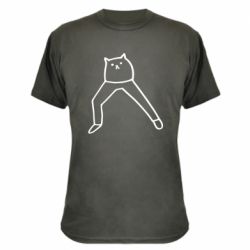 Камуфляжная футболка Cat in pants - PrintSalon