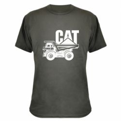 Камуфляжная футболка CAT logo and truck - PrintSalon