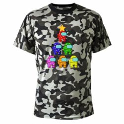 Камуфляжна футболка Christmas Tree Among Us - PrintSalon