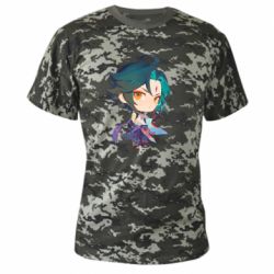 Камуфляжная футболка Cute Chibi Xiao - PrintSalon