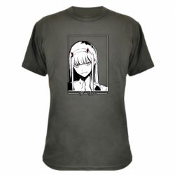 Камуфляжна футболка Darling in the franxx. - PrintSalon