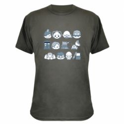 Камуфляжная футболка Doctor who icons - PrintSalon