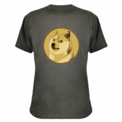 Камуфляжная футболка Dogecoin - PrintSalon