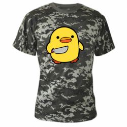 Камуфляжна футболка Duckling With A Knife - PrintSalon