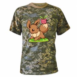 Камуфляжна футболка Eevee with Hoppip