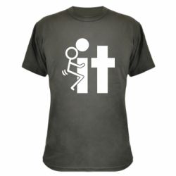 Камуфляжная футболка F*ck with IT - PrintSalon