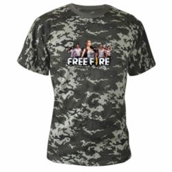 Камуфляжна футболка Free Fire Team
